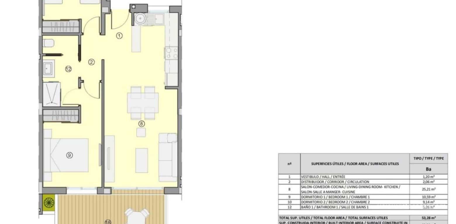 2 Zimmer Apartment zu verkaufen in Villamartin - 264.900 € (Ref: 9764768)