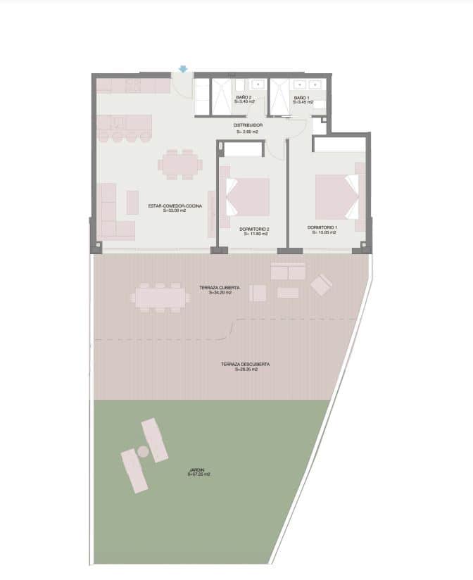 2 Zimmer Apartment zu verkaufen in Estepona mit Pool - 391.000 € (Ref: 7941071)