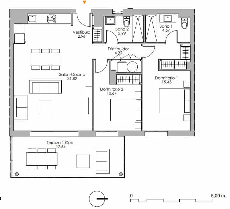 3 bedroom Apartment for sale in Estepona with pool - € 401,000 (Ref: 7941090)
