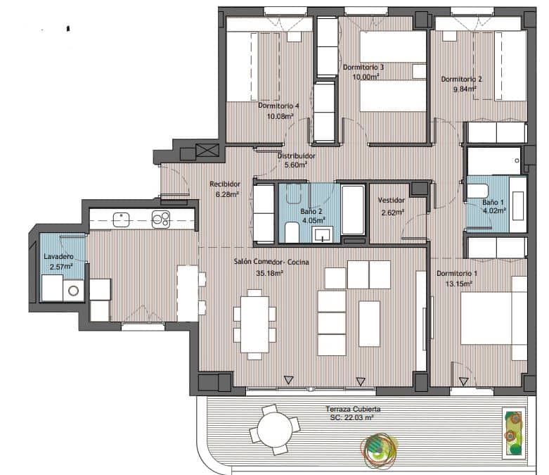 4 bedroom Apartment for sale in Estepona with pool - € 418,000 (Ref: 8102331)