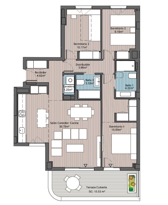 3 bedroom Apartment for sale in Estepona with pool - € 341,000 (Ref: 8102333)