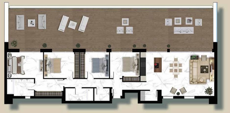 4 bedroom Apartment for sale in Marbella with pool - € 1,390,000 (Ref: 8113497)