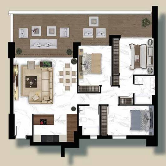 3 soveværelse Lejlighed til salg i Marbella med swimmingpool - € 710.000 (Ref: 8113498)