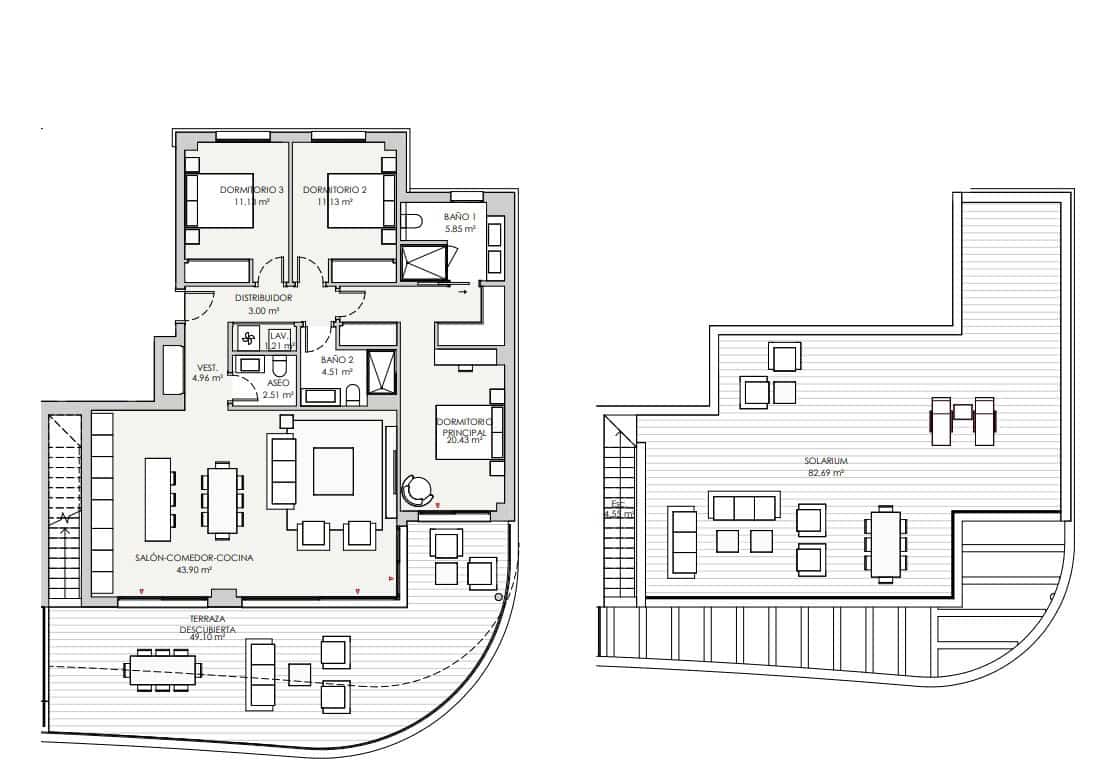 3 makuuhuone Huoneisto myytävänä paikassa Estepona mukana uima-altaan - 895 000 € (Ref: 8137848)