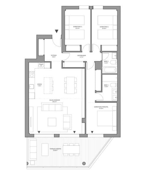3 chambre Appartement à vendre à Estepona avec piscine - 364 000 € (Ref: 8153843)