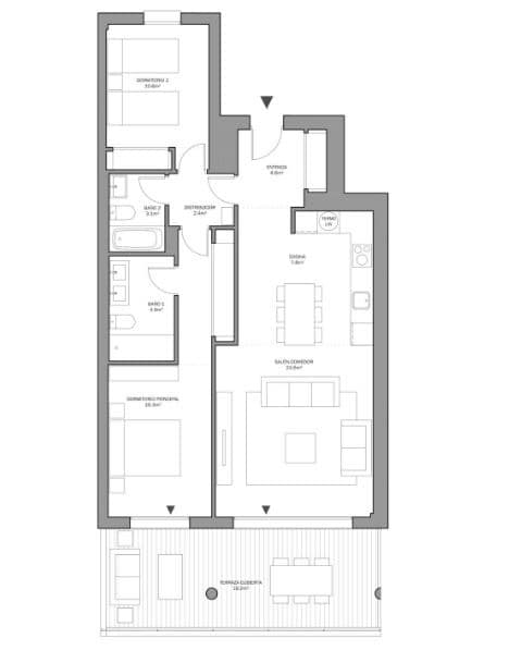 3 chambre Appartement à vendre à Estepona avec piscine - 364 000 € (Ref: 8153843)