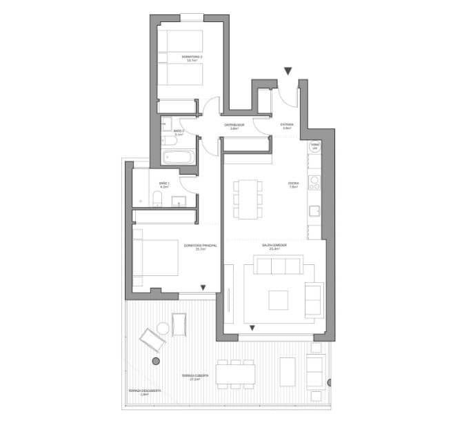 3 chambre Appartement à vendre à Estepona avec piscine - 364 000 € (Ref: 8153843)