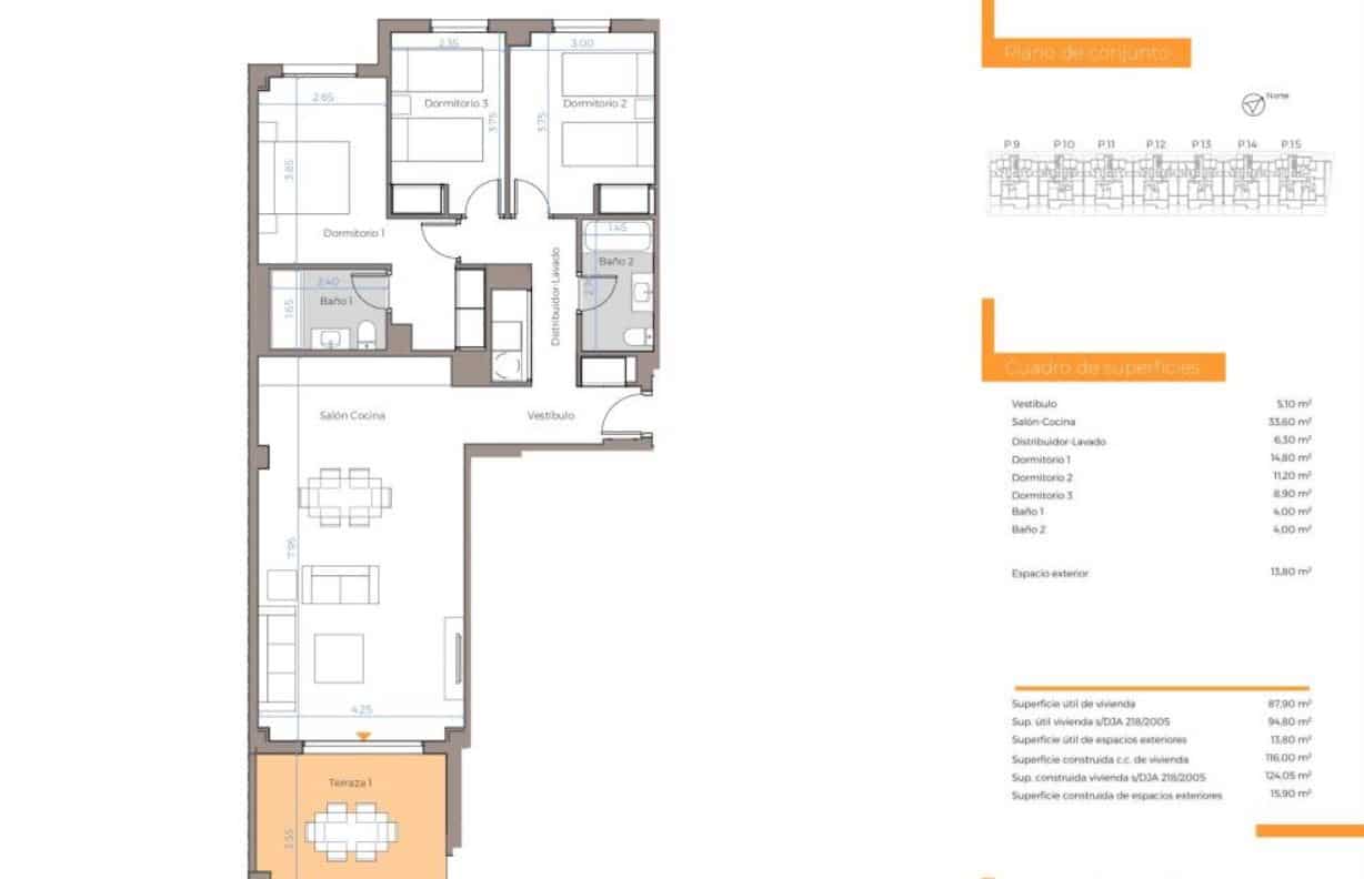 3 soveværelse Lejlighed til salg i Benalmadena med swimmingpool - € 324.500 (Ref: 8153849)