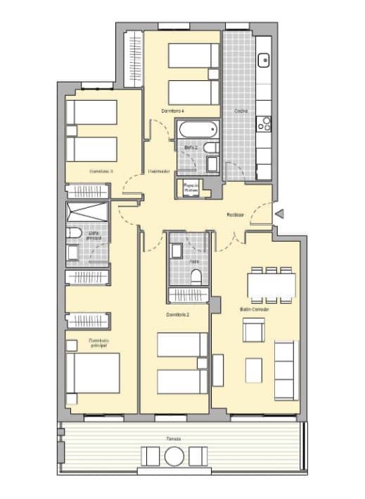 Apartamento de 4 habitaciones en Estepona en venta con piscina - 394.000 € (Ref: 8153853)
