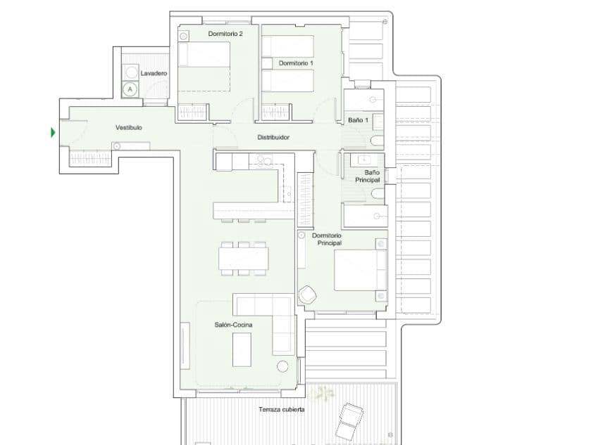 3 soveværelse Lejlighed til salg i Mijas med swimmingpool - € 520.000 (Ref: 8153857)