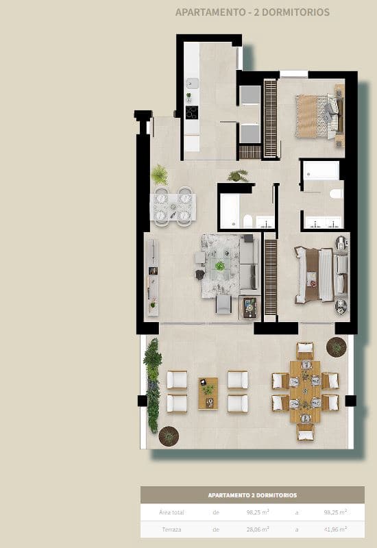 2 bedroom Apartment for sale in Sotogrande with pool - € 360,000 (Ref: 8155612)