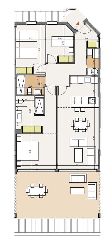 3 sypialnia Apartament na sprzedaż w La Alcaidesa z basenem - 372 000 € (Ref: 8243789)