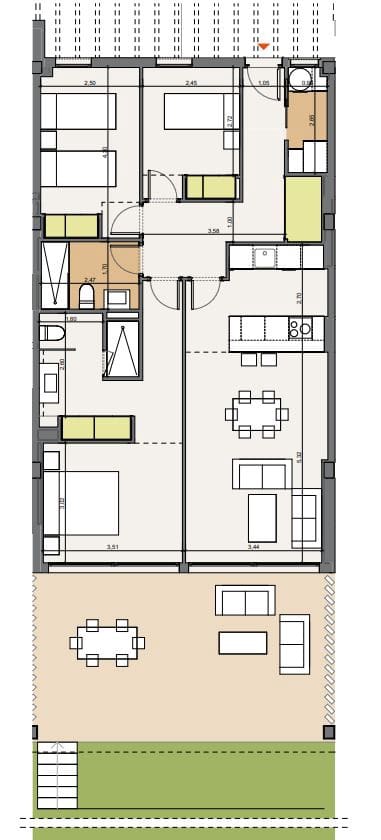 3 sypialnia Apartament na sprzedaż w La Alcaidesa z basenem - 372 000 € (Ref: 8243789)