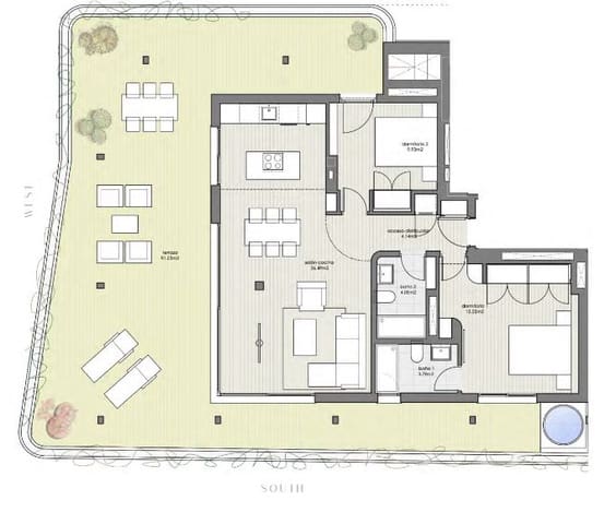 2 bedroom Apartment for sale in Estepona with pool - € 355,000 (Ref: 8249328)