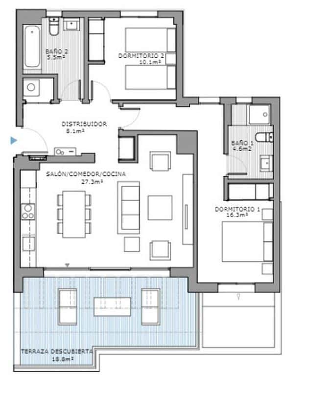 3 Zimmer Apartment zu verkaufen in Estepona mit Pool - 329.500 € (Ref: 8329602)