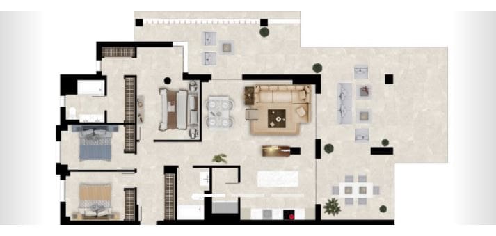 3 quarto Apartamento para venda em Benahavis com piscina - 700 000 € (Ref: 8337041)