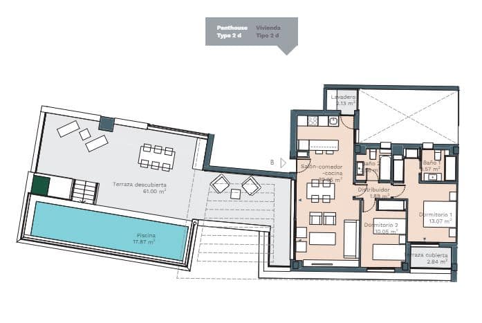 2 bedroom Apartment for sale in Fuengirola with pool - € 347,000 (Ref: 8383901)