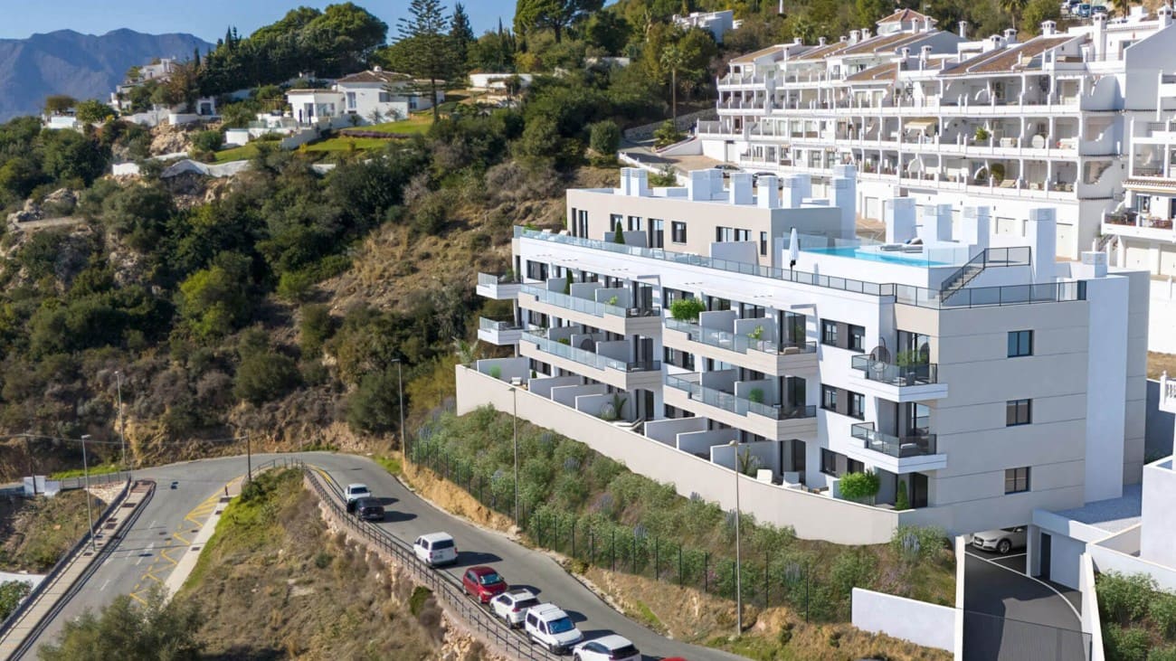 2 Zimmer Apartment zu verkaufen in Mijas mit Pool - 297.000 € (Ref: 8387743)