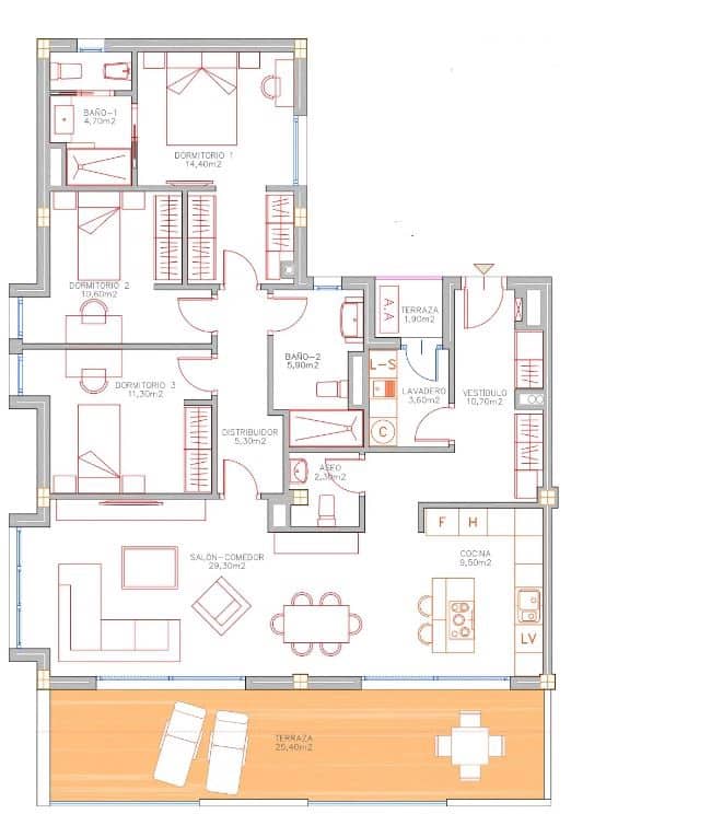 2 soveværelse Lejlighed til salg i Benalmadena med swimmingpool - € 449.000 (Ref: 8404040)