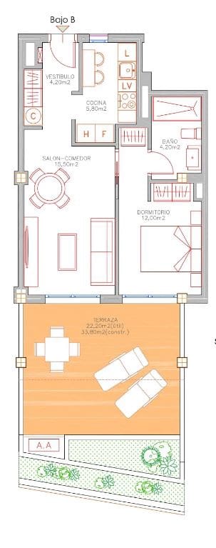 1 soveværelse Lejlighed til salg i Benalmadena med swimmingpool - € 267.000 (Ref: 8404041)
