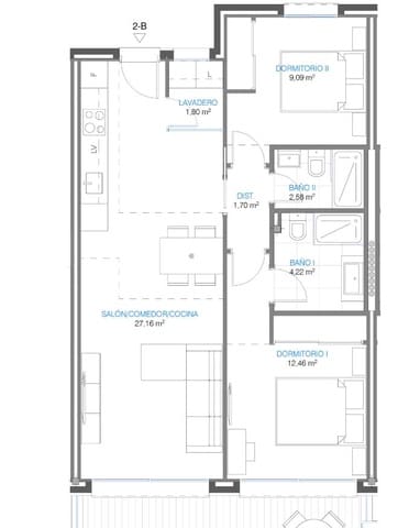 2 makuuhuone Huoneisto myytävänä paikassa Torremolinos mukana uima-altaan - 430 000 € (Ref: 8414031)