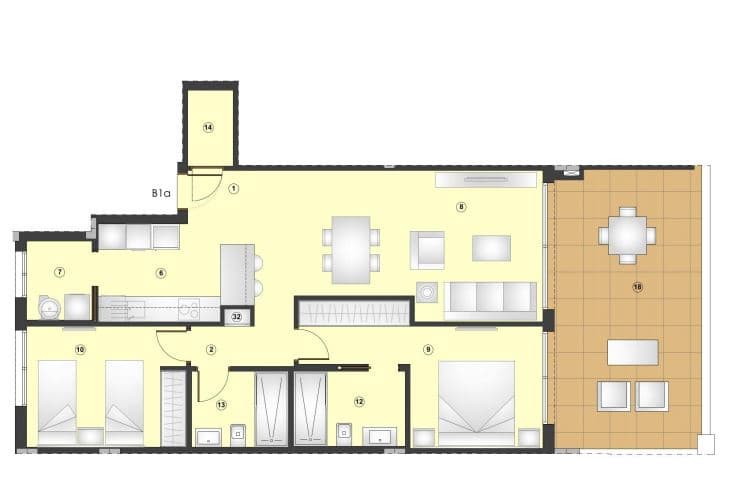 4 soverom Leilighet til salgs i New Golden Mile med svømmebasseng - € 1 057 000 (Ref: 8422610)