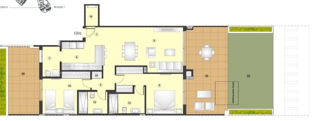 3 makuuhuone Huoneisto myytävänä paikassa Selwo, Estepona mukana uima-altaan - 818 000 € (Ref: 8422611)