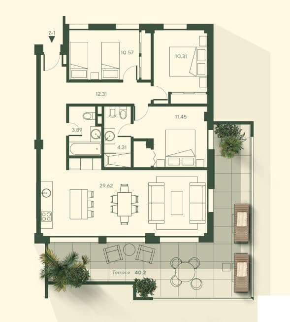 3 bedroom Apartment for sale in Mijas with pool - € 550,000 (Ref: 8465844)
