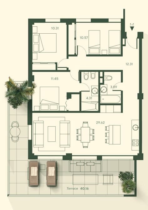 3 bedroom Apartment for sale in Mijas with pool - € 550,000 (Ref: 8465844)