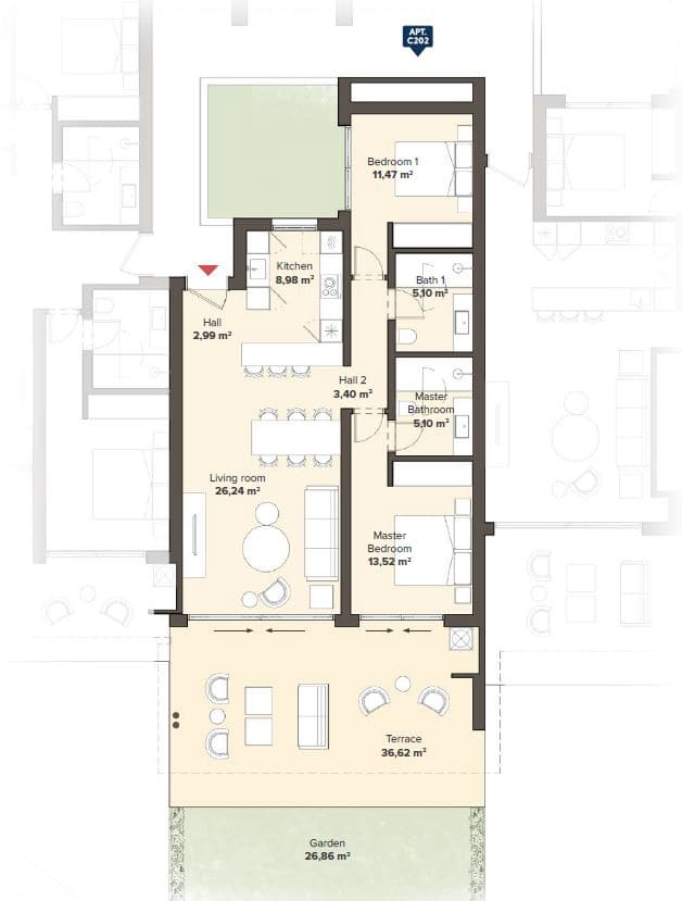 3 makuuhuone Huoneisto myytävänä paikassa Estepona mukana uima-altaan - 680 000 € (Ref: 8469470)