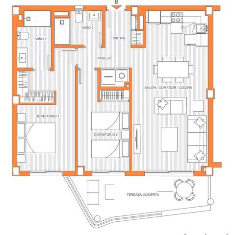 2 soveværelse Lejlighed til salg i Centro ciudad, Fuengirola - € 244.900 (Ref: 8478762)