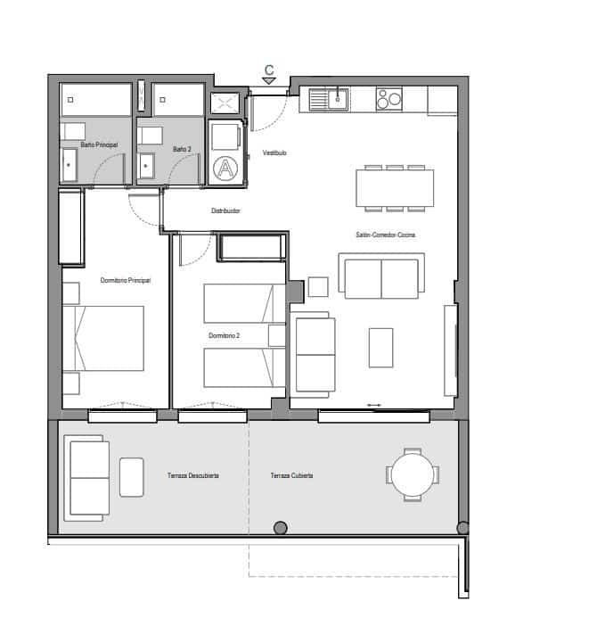 2 Zimmer Apartment zu verkaufen in Mijas mit Pool - 339.000 € (Ref: 8518537)