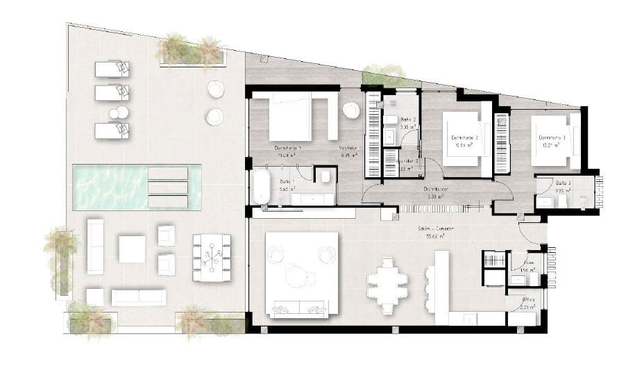 2 bedroom Villa for sale in Estepona with pool - € 2,310,000 (Ref: 8677295)