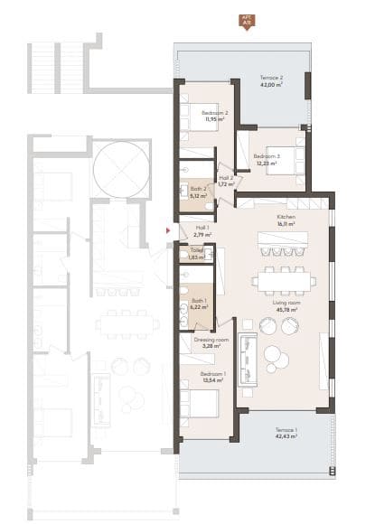 3 bedroom Apartment for sale in Estepona with pool - € 974,710 (Ref: 8677302)