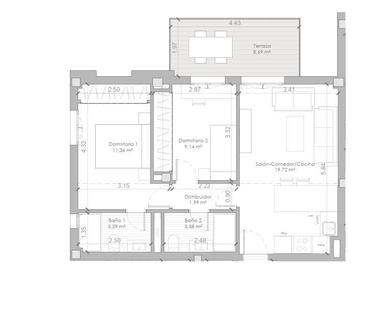 2 bedroom Apartment for sale in Fuengirola with pool - € 268,800 (Ref: 8785396)