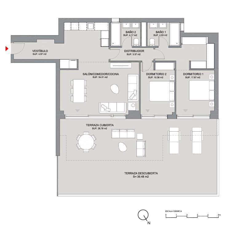 2 makuuhuone Huoneisto myytävänä paikassa Mijas mukana uima-altaan - 359 900 € (Ref: 8788634)