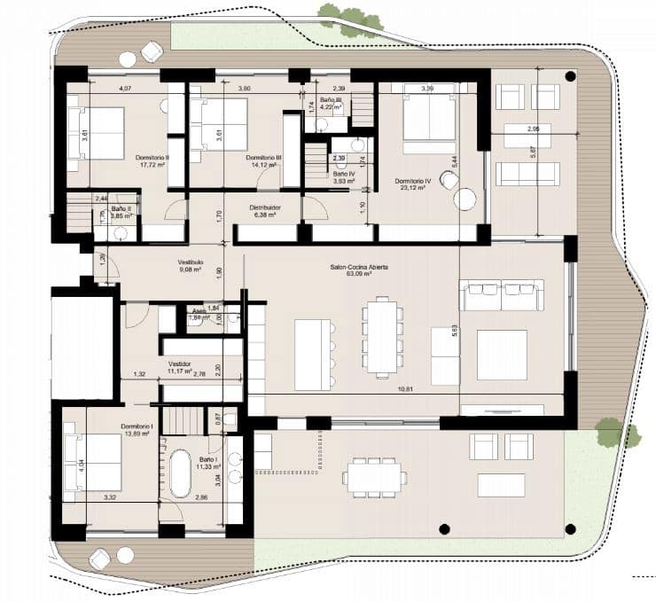 2 quarto Apartamento para venda em Sotogrande com piscina - 850 000 € (Ref: 8807385)