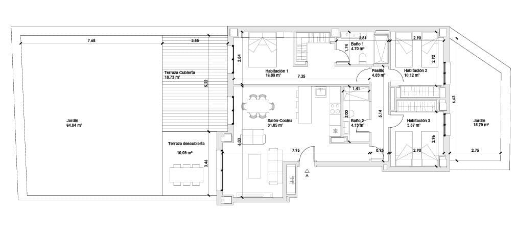 3 soveværelse Lejlighed til salg i Casares med swimmingpool - € 472.000 (Ref: 8837813)