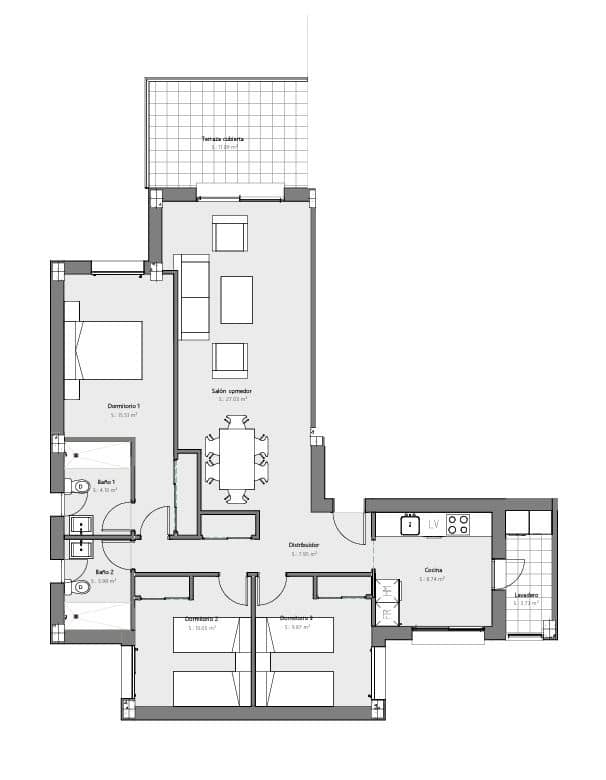 3 makuuhuone Huoneisto myytävänä paikassa Mijas mukana uima-altaan - 295 000 € (Ref: 8840307)