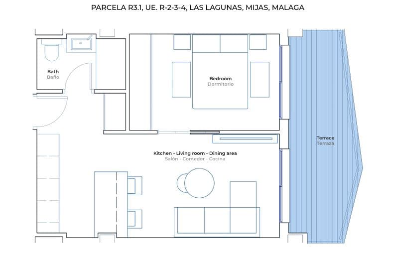 1 makuuhuone Huoneisto myytävänä paikassa Mijas mukana uima-altaan - 275 000 € (Ref: 9019250)