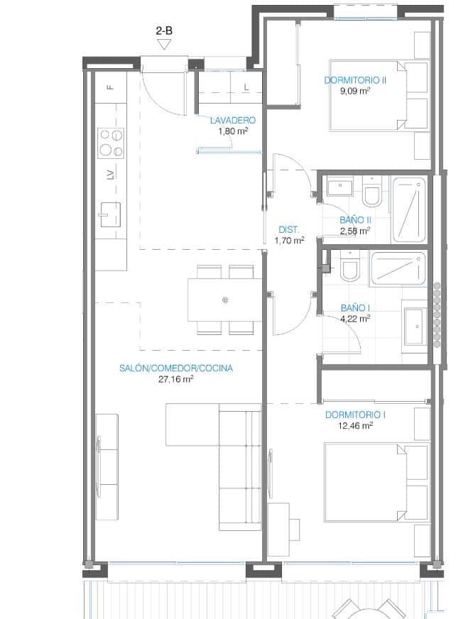 2 soverom Leilighet til salgs i Torremolinos med garasje - € 249 000 (Ref: 9080861)
