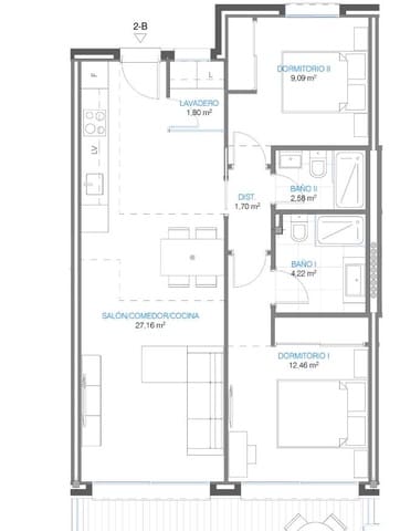 2 soverom Leilighet til salgs i Torremolinos med garasje - € 249 000 (Ref: 9080861)