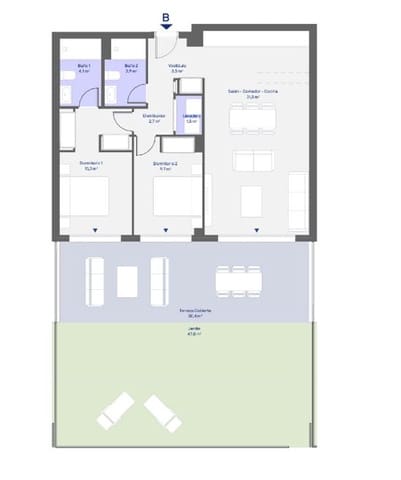 2 sypialnia Apartament na sprzedaż w Cancelada, Estepona z basenem - 419 000 € (Ref: 9343818)