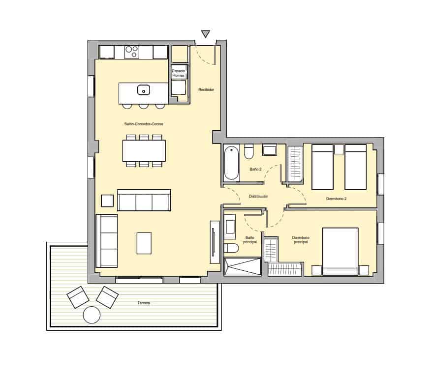 2 makuuhuone Huoneisto myytävänä paikassa Marbella mukana uima-altaan - 215 000 € (Ref: 9343821)