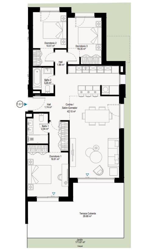 2 slaapkamer Appartement te koop in Marbella met zwembad - € 440.000 (Ref: 9343829)