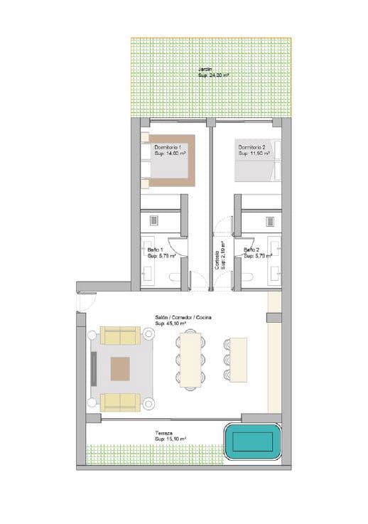 2 makuuhuone Huoneisto myytävänä paikassa Marbella mukana uima-altaan - 395 000 € (Ref: 9343838)