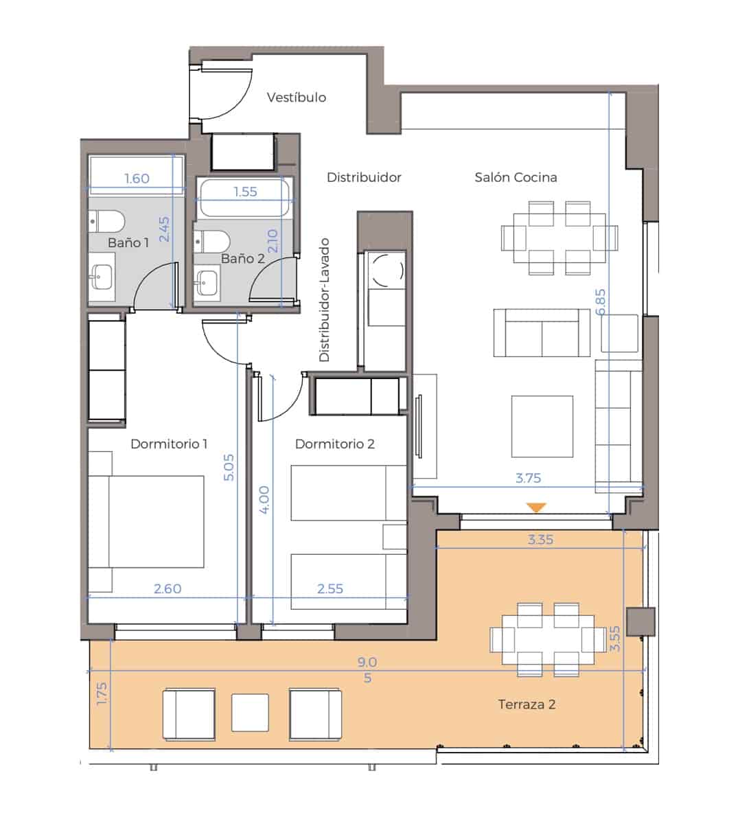 2 soveværelse Penthouse til salg i Benalmadena med swimmingpool garage - € 498.000 (Ref: 9494751)