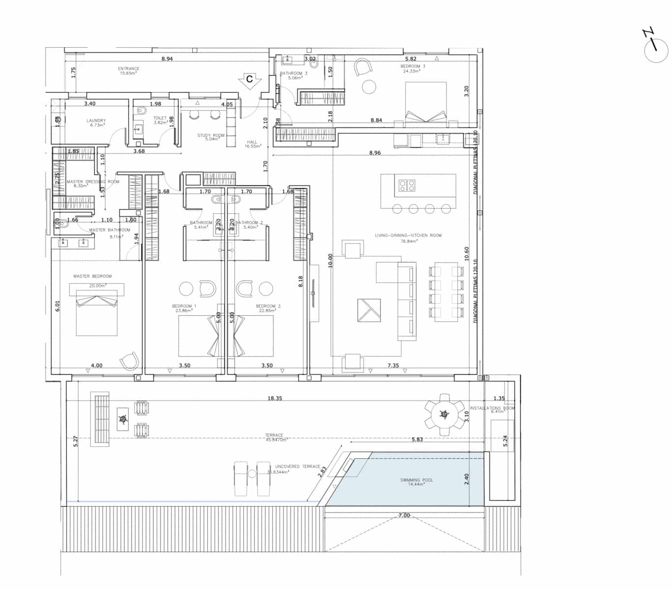 4 sovrum Takvåning till salu i Fuengirola med pool garage - 2 425 000 € (Ref: 9494758)