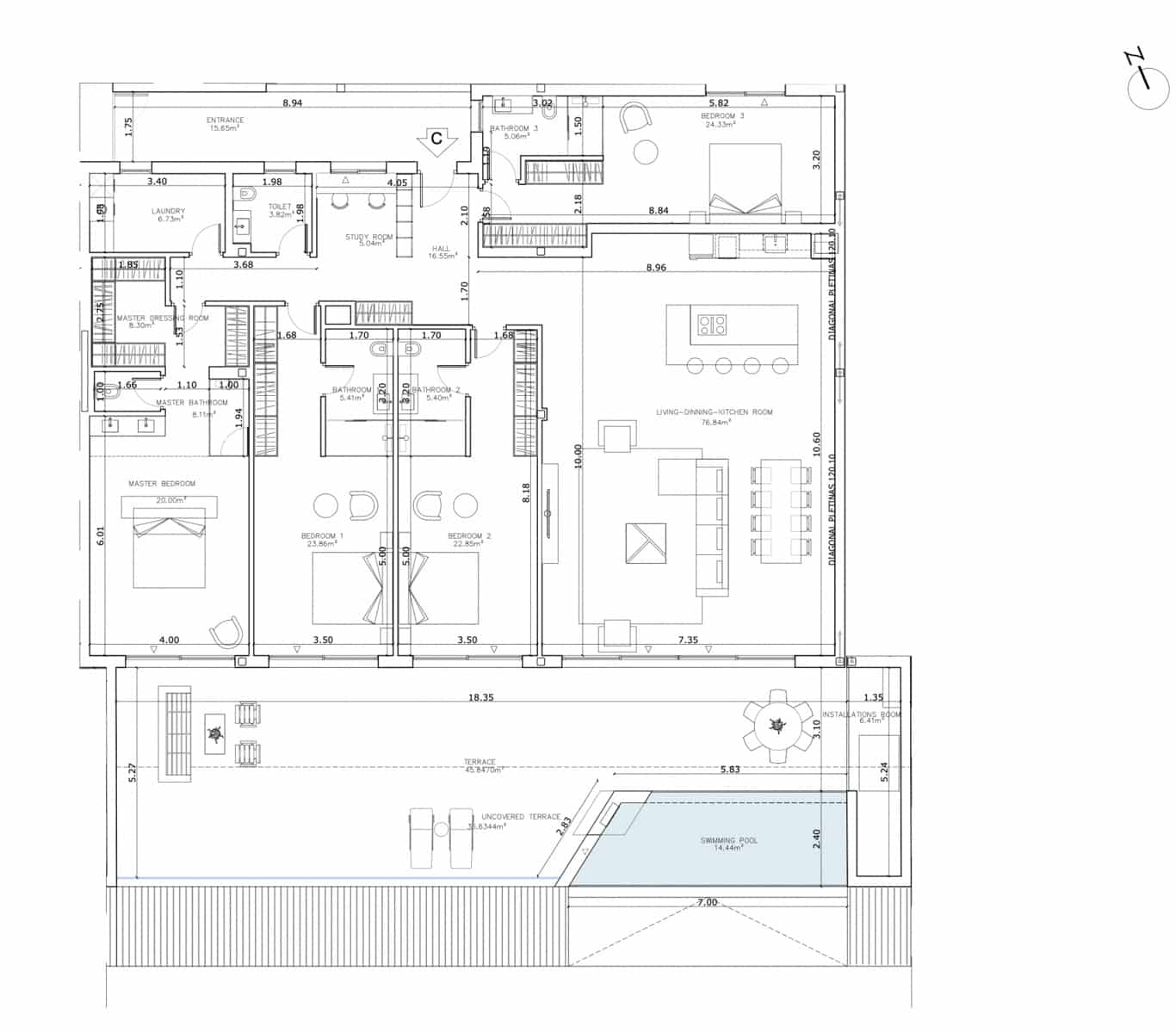 4 slaapkamer Penthouse te koop in Fuengirola met zwembad garage - € 2.425.000 (Ref: 9494758)