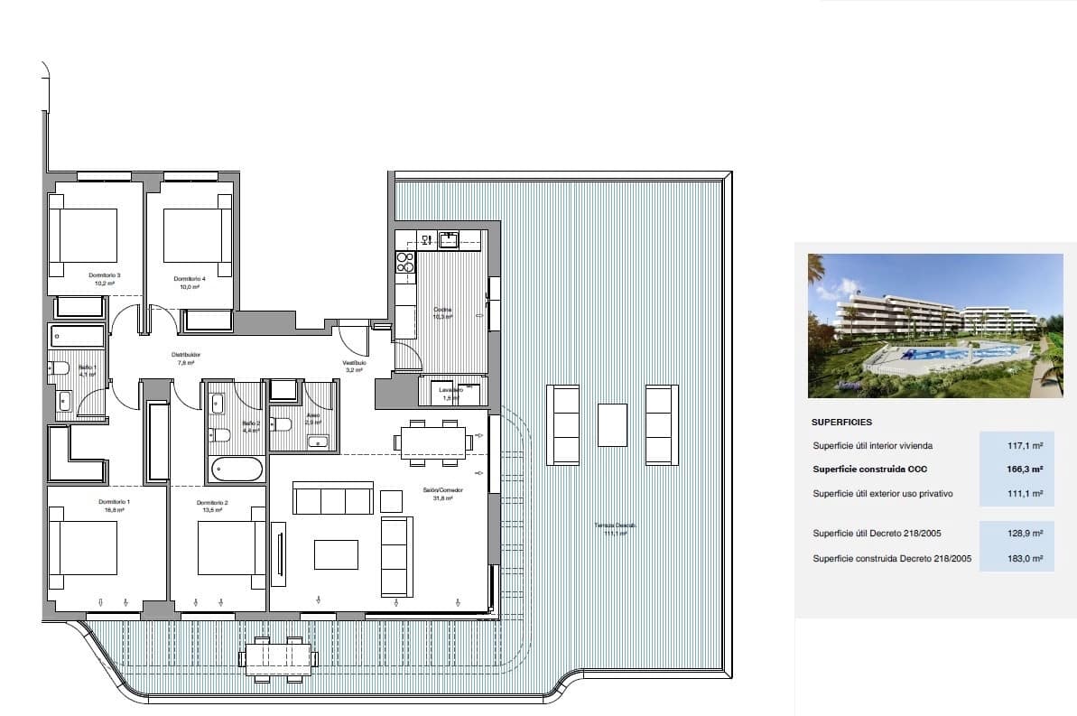 4 bedroom Penthouse for sale in Torremolinos with pool garage - € 1,290,000 (Ref: 9629783)